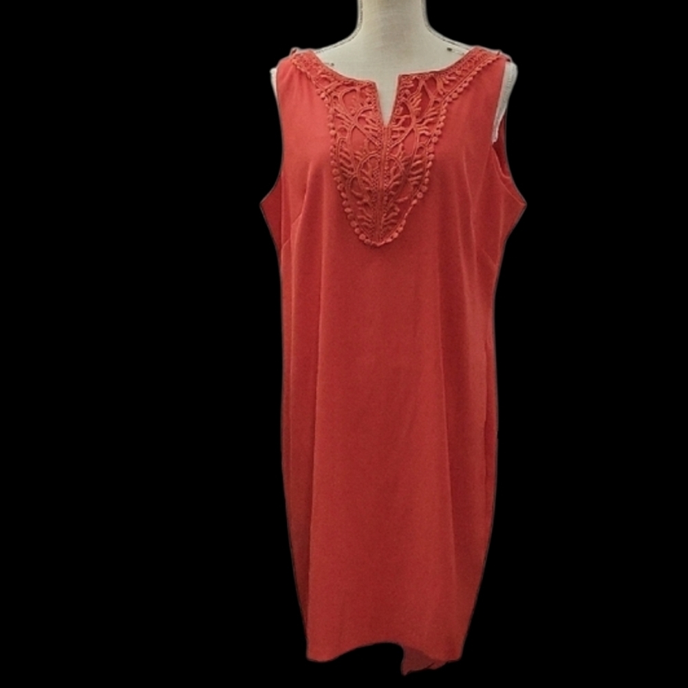 Kim Rogers Vibrant Coral Dress